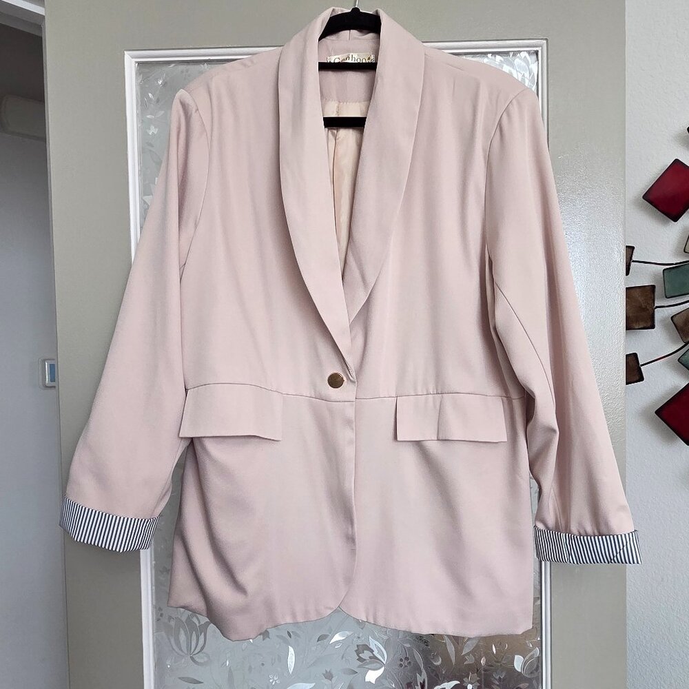 Tan single button blazer - Size XL